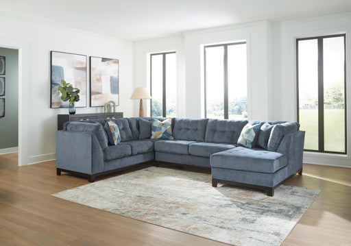 Maxon Place Navy 3-Piece Sectional with Chaise - 33003S2