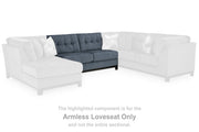 Maxon Place Navy Armless Loveseat - 3300334