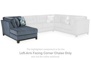Maxon Place Navy Left-Arm Facing Corner Chaise - 3300316
