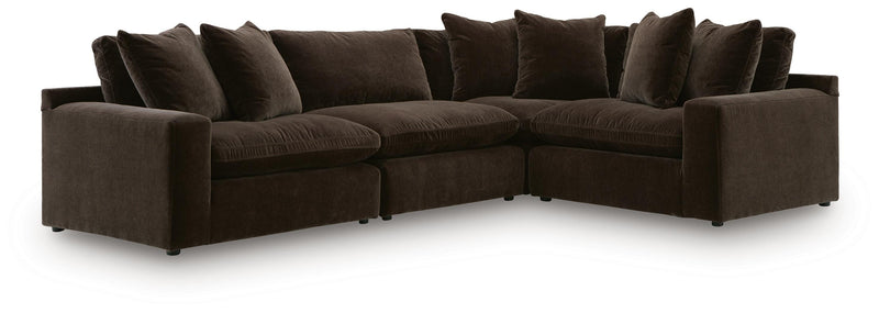 Maxton Heights Bittersweet 4-Piece Sectional - 67807S3