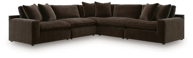 Maxton Heights Bittersweet 5-Piece Sectional - 67807S4