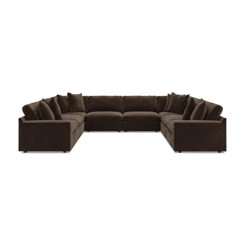 Maxton Heights Bittersweet 8-Piece Sectional - 67807S5