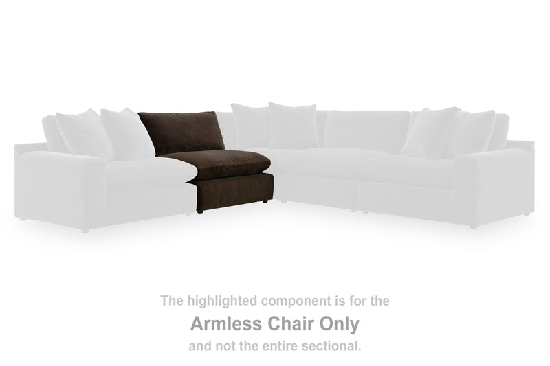 Maxton Heights Bittersweet Armless Chair - 6780746