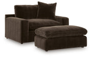 Maxton Heights Oversized Chair and Ottoman in Bittersweet - PKG024757