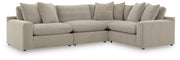 Maxton Heights Pebble 4-Piece Sectional - 67808S3