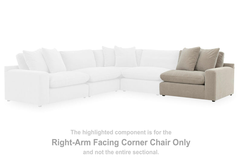 Maxton Heights Pebble Right-Arm Facing Corner Chair - 6780865
