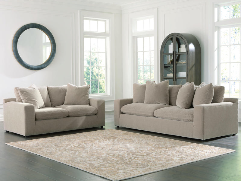 Maxton Heights Sofa and Loveseat in Pebble - PKG024765