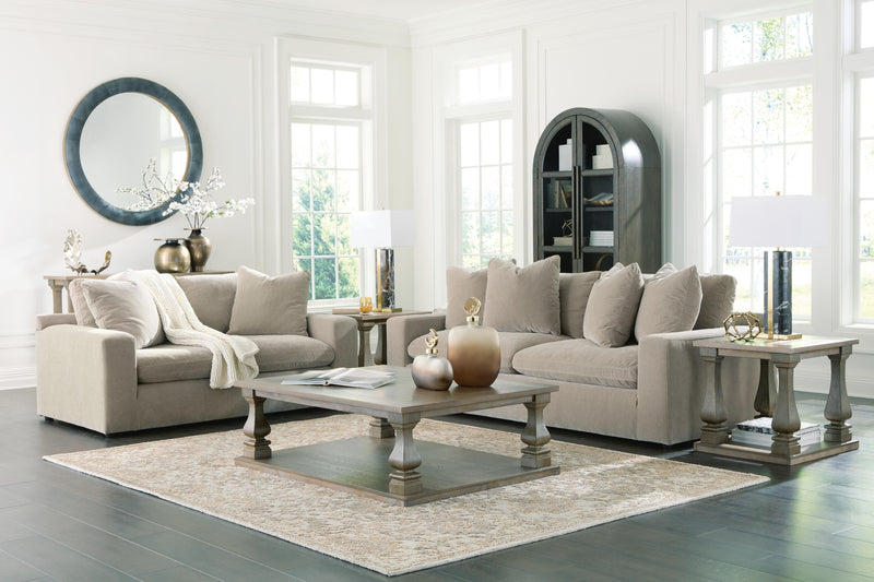 Maxton Heights Sofa and Loveseat in Pebble - PKG024765