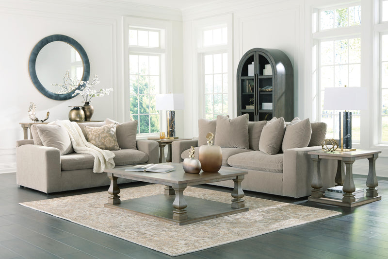 Maxton Heights Sofa and Loveseat in Pebble - PKG024765