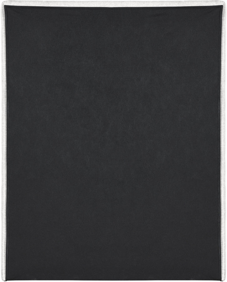 Maxwell Linen Textured Fabric Twin Twin Bed (3 Boxes) Cream - Gate FurnitureTwin Bed