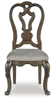 Maylee Dark Brown Dining Table, 2 Chairs and Bench - D947D12