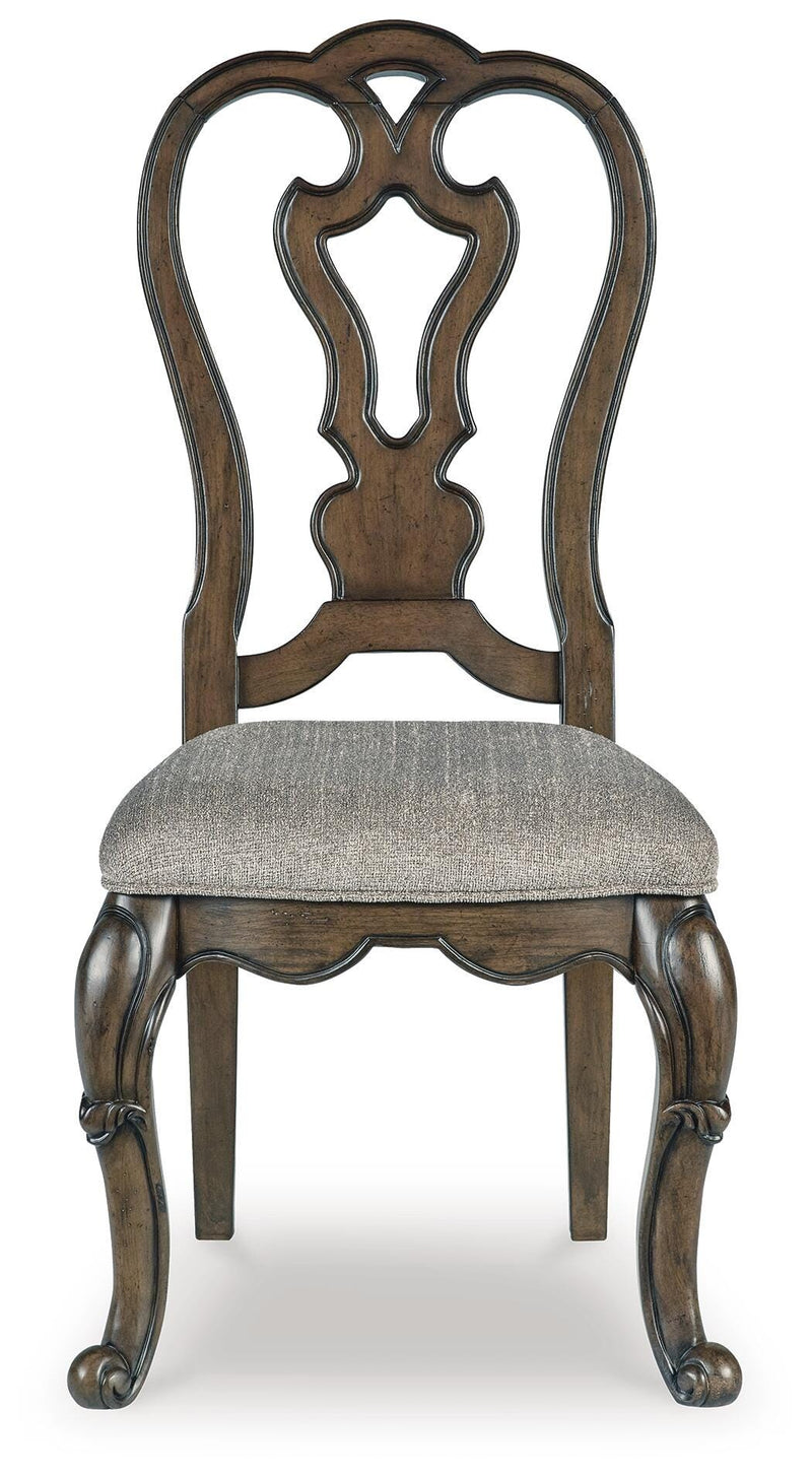 Maylee Dark Brown Dining Table, 2 Chairs and Bench - D947D12