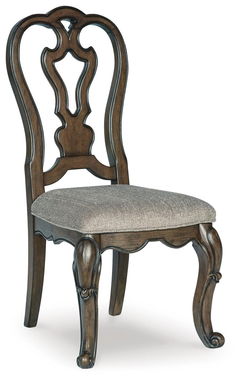 Maylee Dark Brown Dining Table, 2 Chairs and Bench - D947D12