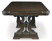 Maylee Dark Brown Dining Table and 4 Chairs - D947D10