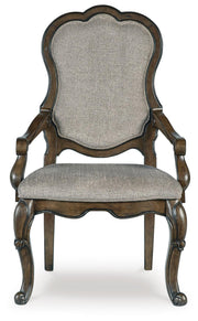 Maylee Dark Brown Dining Table and 4 Chairs - D947D10