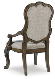 Maylee Dark Brown Dining Table and 4 Chairs - D947D10