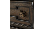 Maylee Dark Brown Dresser and Mirror - Gate FurnitureDresser & Mirror