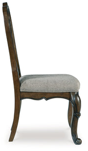 Maylee Dining Table and 4 Chairs and Bench in Dark Brown from Ashley - Luna Furniture
