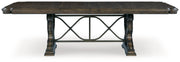 Maylee Dining Table and 4 Chairs and Bench in Dark Brown from Ashley - Luna Furniture