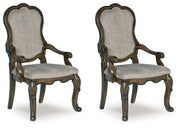 Maylee Dining Table and 4 Chairs and Bench in Dark Brown from Ashley - Luna Furniture