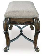 Maylee Dining Table and 4 Chairs and Bench in Dark Brown from Ashley - Luna Furniture