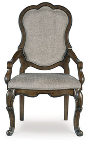Maylee Dining Table and 4 Chairs and Bench with Storage in Dark Brown from Ashley - Luna Furniture