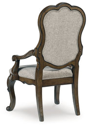 Maylee Dining Table and 4 Chairs and Bench with Storage in Dark Brown from Ashley - Luna Furniture