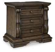Maylee Queen Upholstered Panel Bed, Dresser and 2 Nightstands - B947B20