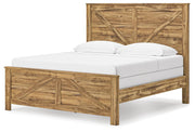 Maystonna Brown King Crossbuck Panel Bed - PCB1580B6