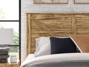 Maystonna Brown King Crossbuck Panel Bed - PCB1580B6