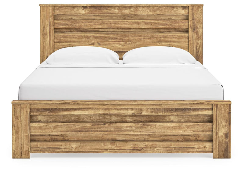 Maystonna Brown King Panel Bed - PCB1580B7