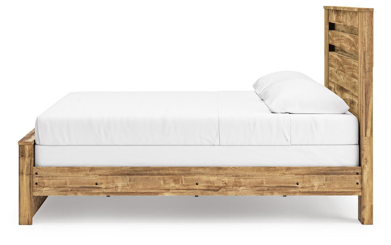 Maystonna Brown King Panel Bed - PCB1580B7