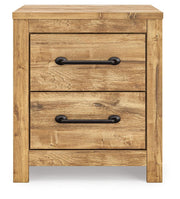 Maystonna Queen Crossbuck Panel Bed, Dresser, Mirror and Nightstand - PCB1580B8