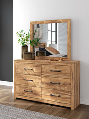 Maystonna Queen Panel Bed, Dresser and Mirror - PCB1580B5