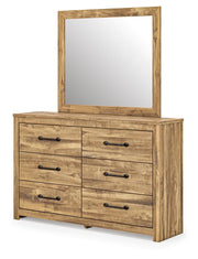 Maystonna Queen Panel Bed, Dresser and Mirror - PCB1580B5