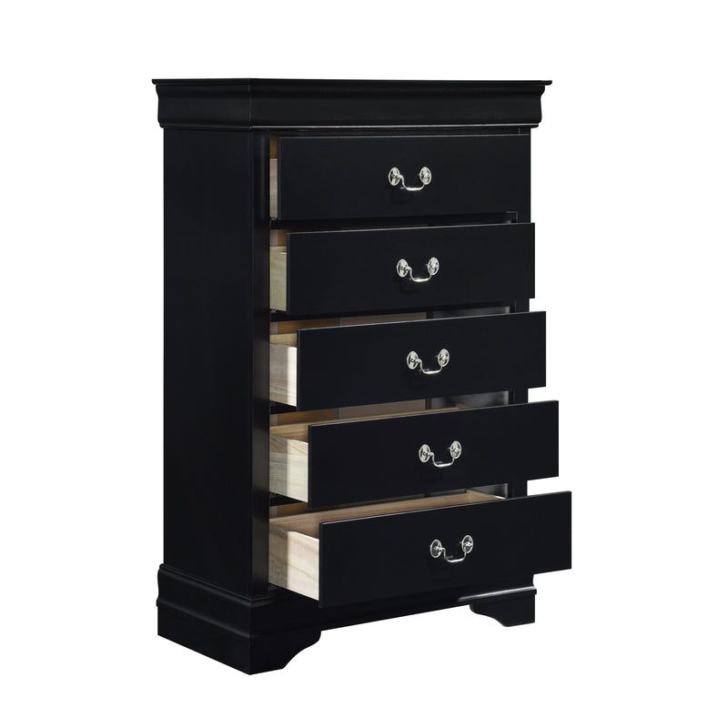 Mayville Black Sleigh Bedroom Set - Gate FurnitureBedroom Set