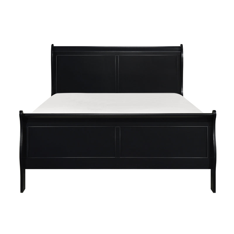 Mayville Black Sleigh Bedroom Set - Gate FurnitureBedroom Set
