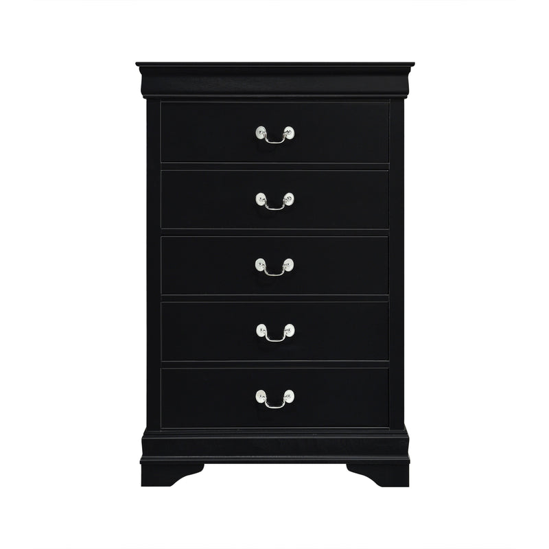 Mayville Black Sleigh Bedroom Set - Gate FurnitureBedroom Set