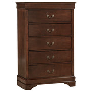 Mayville Brown Cherry Sleigh Bedroom Set - Gate FurnitureBedroom Set