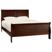Mayville Brown Cherry Sleigh Bedroom Set - Gate FurnitureBedroom Set