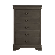 Mayville Stained Gray Sleigh Bedroom Set - Gate FurnitureBedroom Set