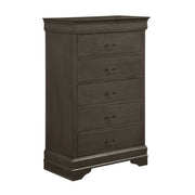 Mayville Stained Gray Sleigh Bedroom Set - Gate FurnitureBedroom Set