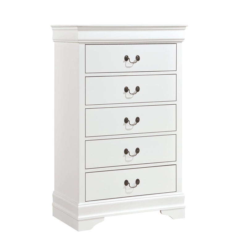 Mayville White Sleigh Bedroom Set - Gate FurnitureBedroom Set