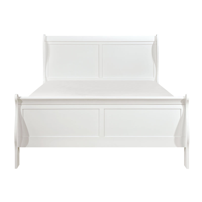 Mayville White Sleigh Bedroom Set - Gate FurnitureBedroom Set