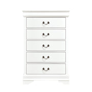 Mayville White Sleigh Bedroom Set - Gate FurnitureBedroom Set