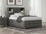 Mazing Gray Full Storage Bed - PCB478B2