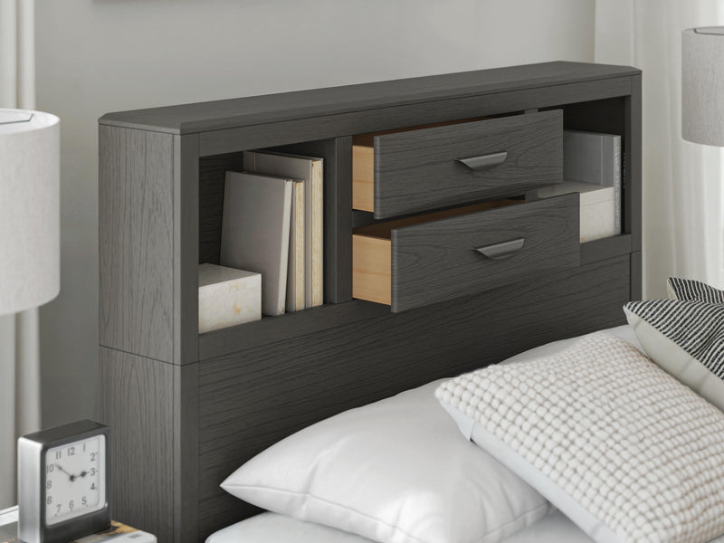 Mazing Gray Full Storage Bed - PCB478B2