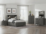 Mazing Gray Full Storage Bed - PCB478B2