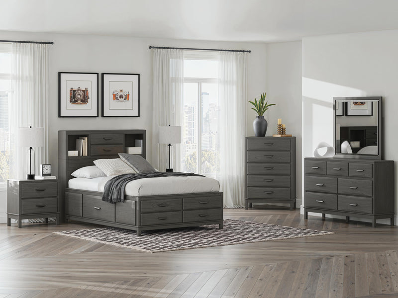 Mazing Gray Full Storage Bed - PCB478B2