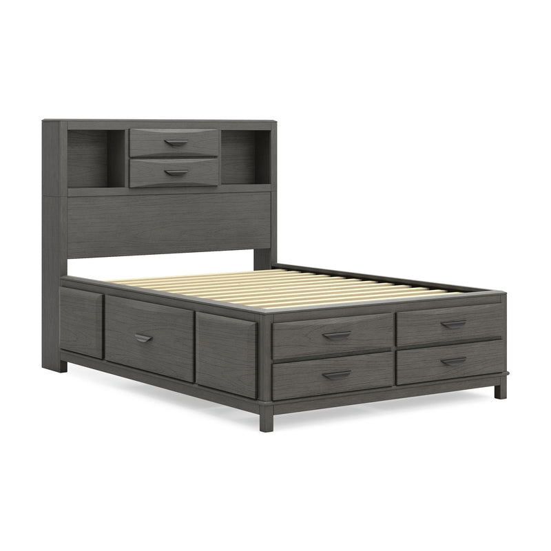 Mazing Gray Full Storage Bed - PCB478B2